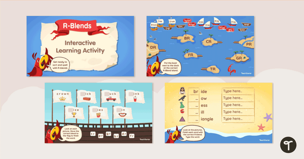 Preview image for Google Interactive R-Blends Sort and Write Activity - teaching resource