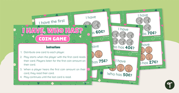 Preview image for I Have, Who Has? - Coin Game - teaching resource