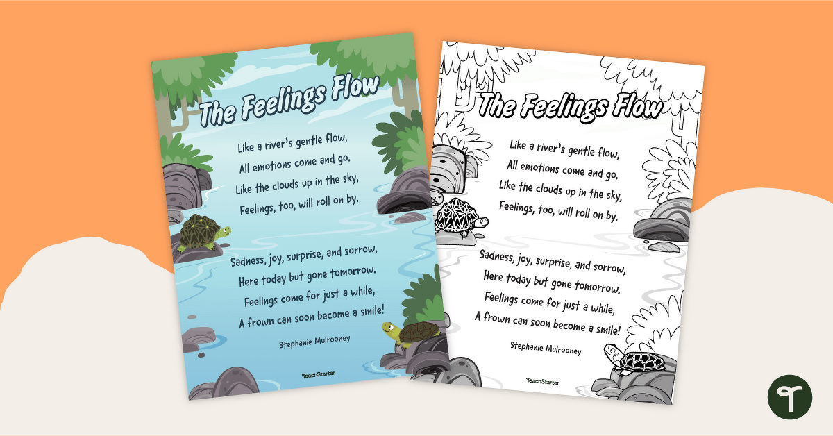 The Feelings Flow — Classroom Poster teaching resource