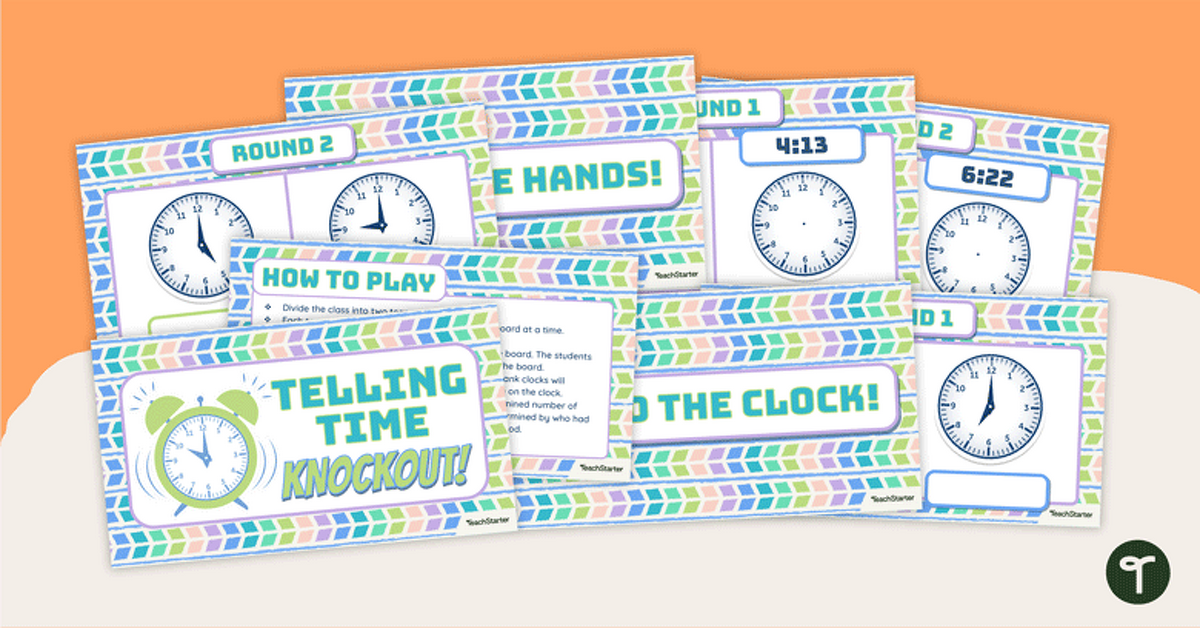 Telling Time Knockout teaching resource