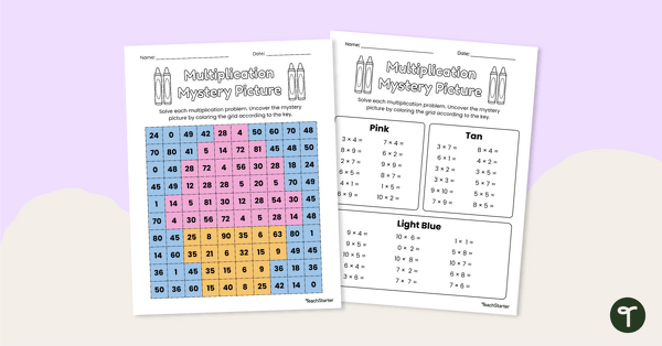 Go to Multiplication Mystery Picture (Ice Cream) teaching resource