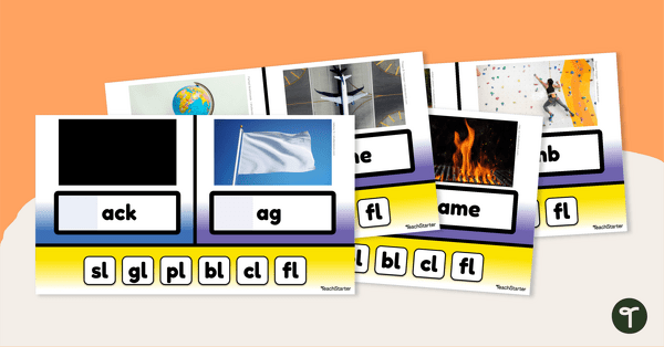 Google Interactive L-Blends Word Building Activity teaching resource