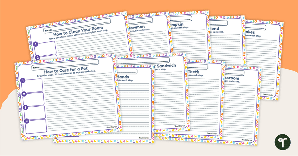 First Grade Informational Writing – How To Prompt Worksheets teaching resource