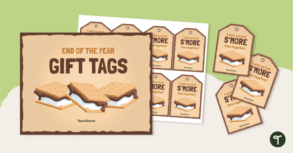 Image of End of the Year Gift Tags – S'mores Themed