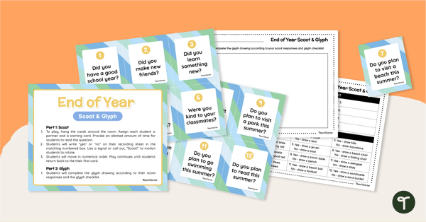 Go to End of Year Scoot and Glyph Activity teaching resource