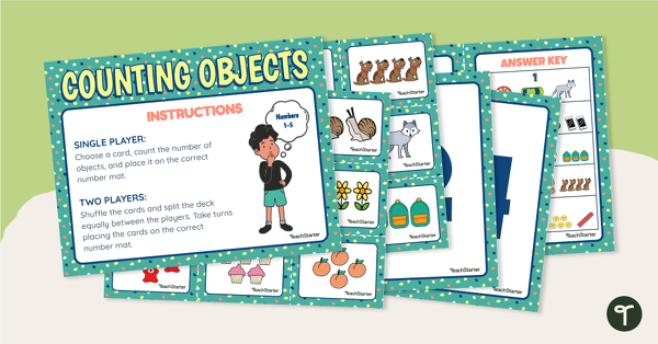 Counting Objects Sort - Numbers 1-5 teaching resource
