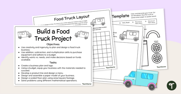 Image of Food Truck Frenzy! End-of-Year Project Based STEM Learning Activity
