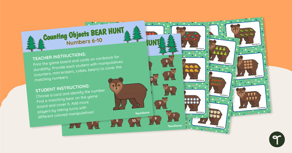 Preview image for Counting Objects Bear Hunt - Numbers 6–10 - teaching resource
