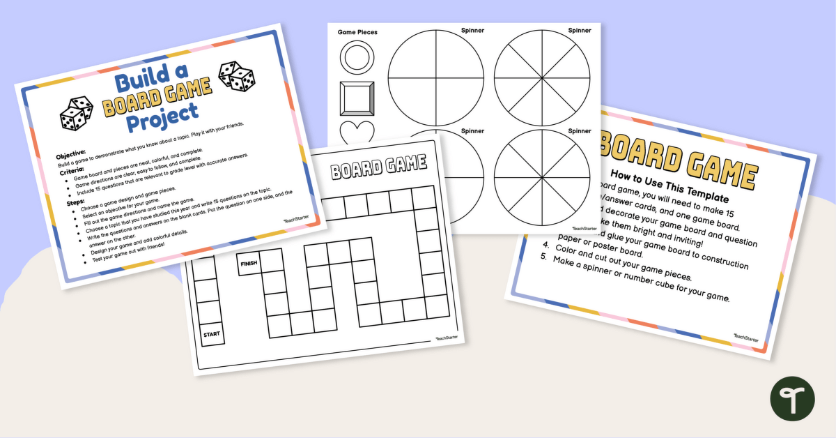 Make Your Own Board Game - The Kindergarten Connection