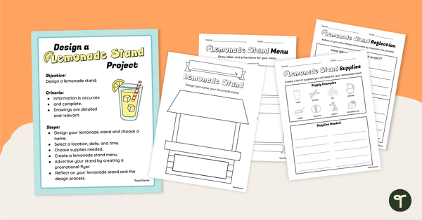 Go to End of Year Project - Lemonade Stand Design teaching resource