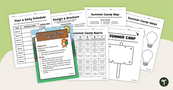 Preview image for End of Year Project- Design a Summer Camp - teaching resource