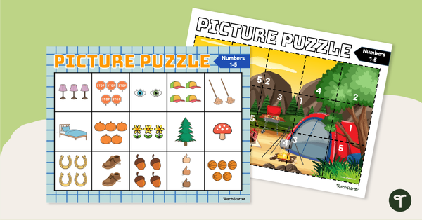 Go to Counting Picture Puzzle - Numbers 1-5 teaching resource