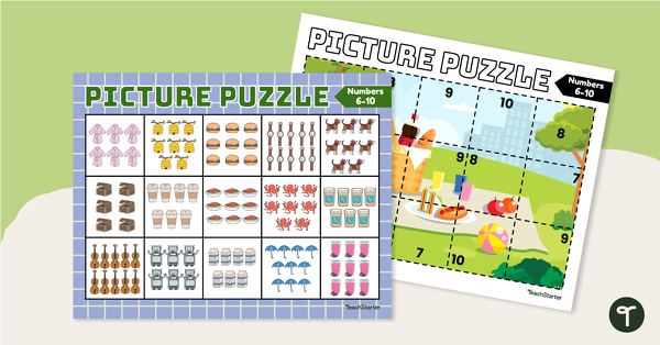 Go to Counting Picture Puzzle - Numbers 6-10 teaching resource
