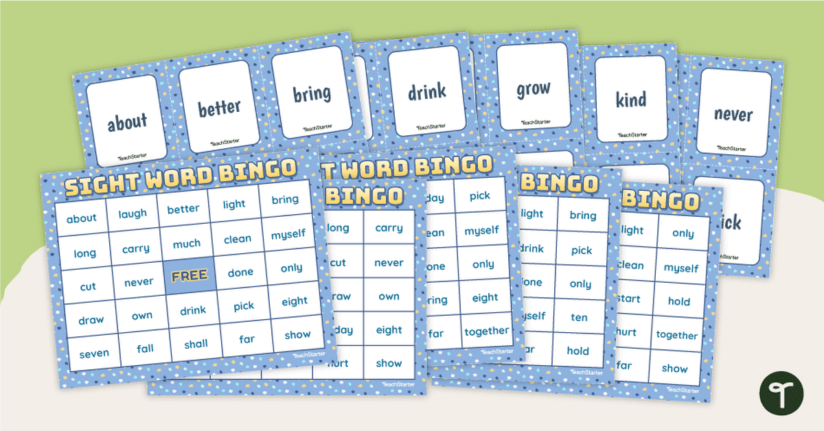 Sight Word Bingo - Sight Words for 3rd Graders teaching resource