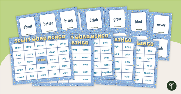 Preview image for Sight Word Bingo - Third Grade Dolch Sight Words - teaching resource