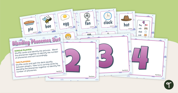 Image of Blending Phonemes Sorting Center