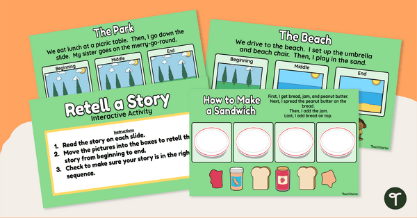 Preview image for Google Slides Interactive - Story Retell Activity - teaching resource