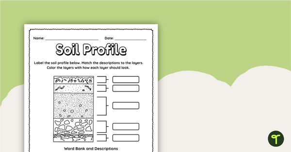 Image of Label a Soil Profile – Worksheet