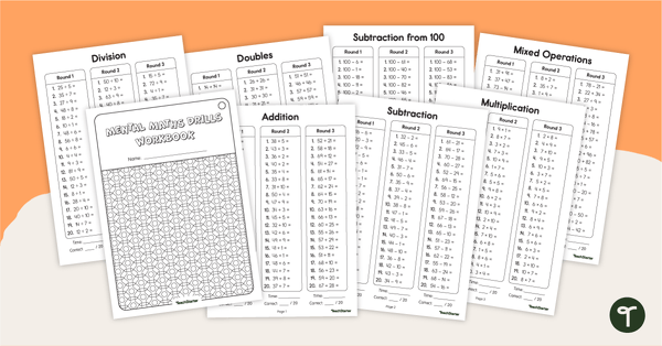 Go to Year 6 Mental Maths Drills Workbook teaching resource