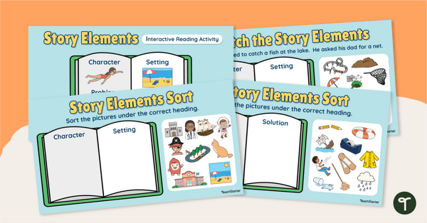 Image of Google Slides Interactive - Story Elements Activity