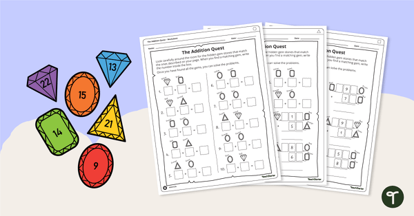 Go to The Addition Quest – Whole Class Activity teaching resource