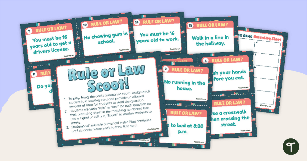 Rule or Law? SCOOT Activity teaching resource