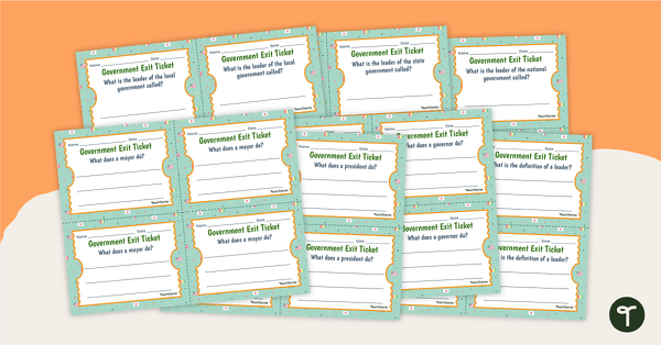 Go to Government Exit Tickets teaching resource