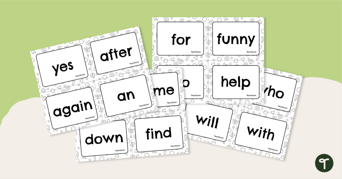 Dolch Sight Word Flash Cards teaching resource