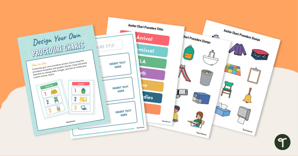 Image of Design Your Own Procedure Anchor Chart Template