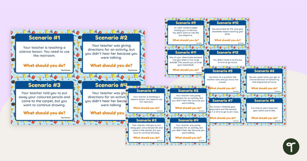 Image of Back to School Problem Solving Task Cards