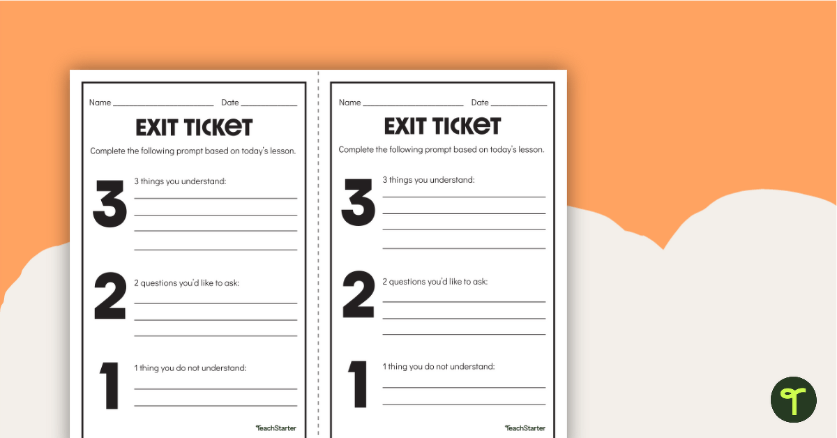 3-2-1 Exit Ticket Template teaching-resource