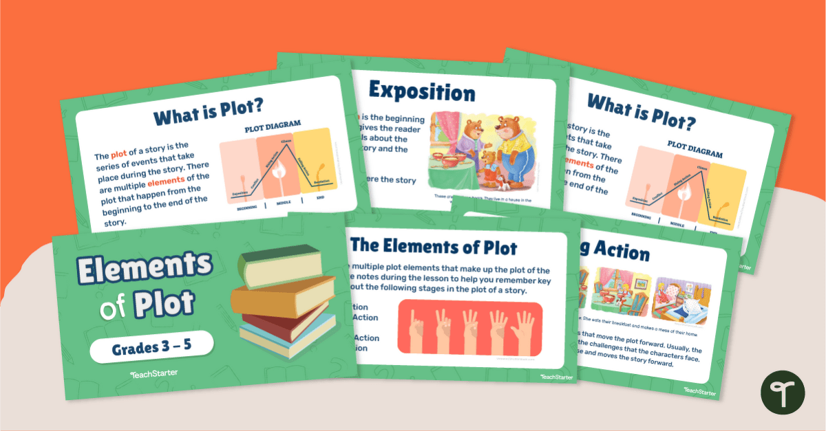 Elements of Plot Teaching Presentation teaching resource
