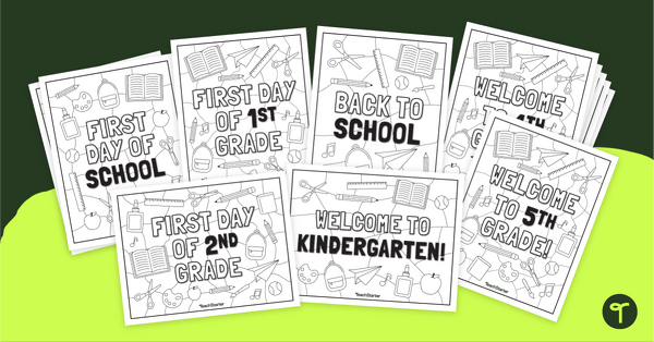 Go to Back to School Coloring Pages teaching resource