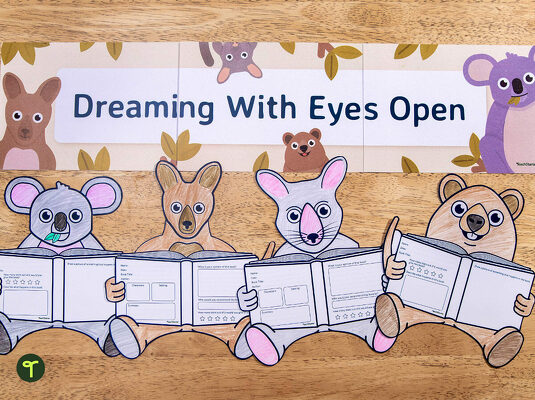 Dreaming With Eyes Open - Editable Banner teaching resource