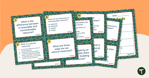 Image of Natural Resources Task Cards