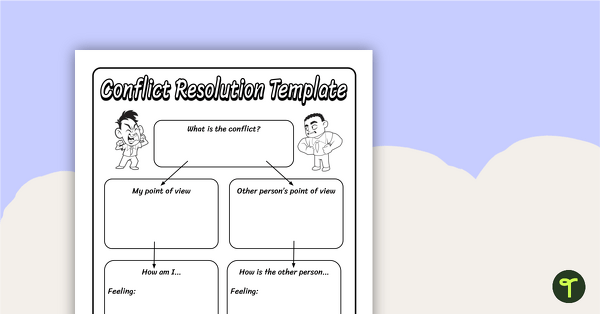 Go to Conflict Resolution Template teaching resource