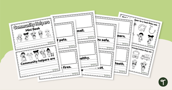 Go to Printable Community Helpers Booklet teaching resource