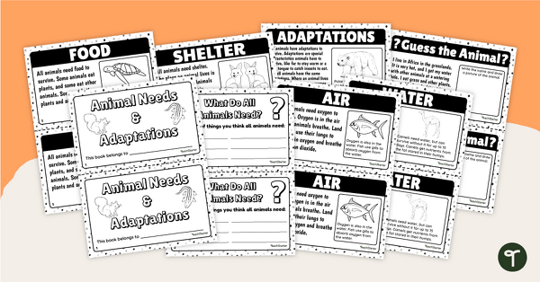 Go to Animal Needs and Adaptations Mini-Book teaching resource