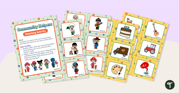 Go to Match It! Community Helpers Activity teaching resource