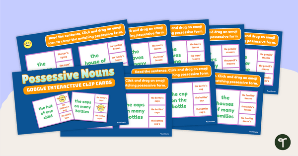 Image of Possessive Nouns - Interactive  Peg Cards