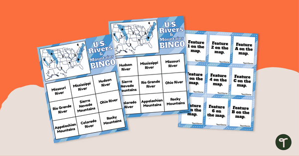 Go to U.S. Rivers and Mountains Bingo Game teaching resource