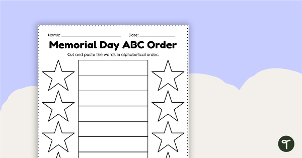 Image of Memorial Day ABC Sort