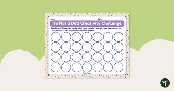 Go to International Dot Day Creativity Challenge - Upper Grades teaching resource