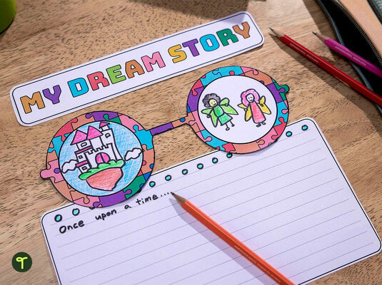 My Dream Story Writing Prompt Template teaching resource