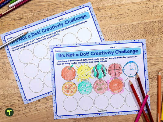 International Dot Day Creativity Challenge - Early Years teaching resource