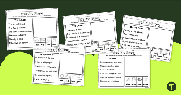 Image of Read and Draw a Story Worksheets
