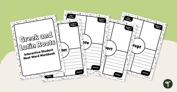 Go to Greek and Latin Roots- Vocabulary Notebook teaching resource