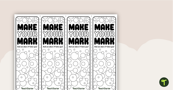 Image of Make Your Mark - International Dot Day Mindfulness Bookmarks