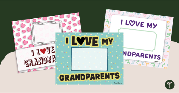 Go to Grandparents Day Picture Template teaching resource