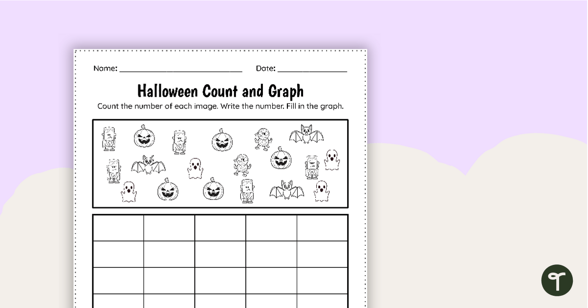 Halloween Math Worksheets for Kindergarten